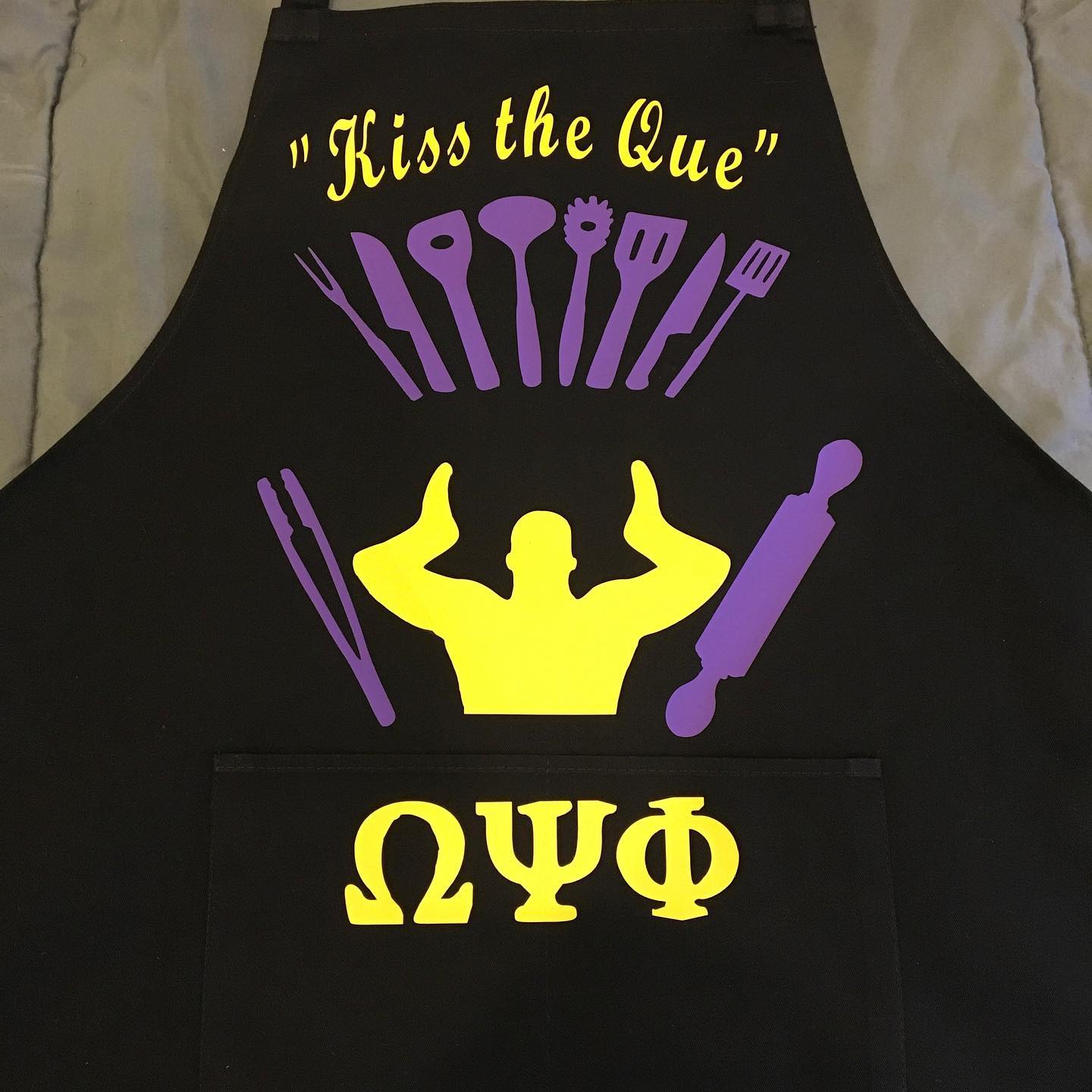 Cotton Omega Psi Phi Apron Kreatively Designed